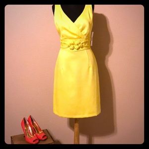 Antonio Melani Stunning Lemon Yellow Dress